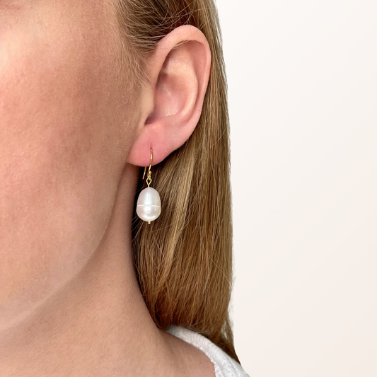 Ørekrog med stor perle