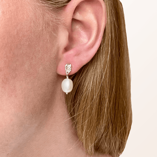 Celina øreringe sølv - Opal Smykker