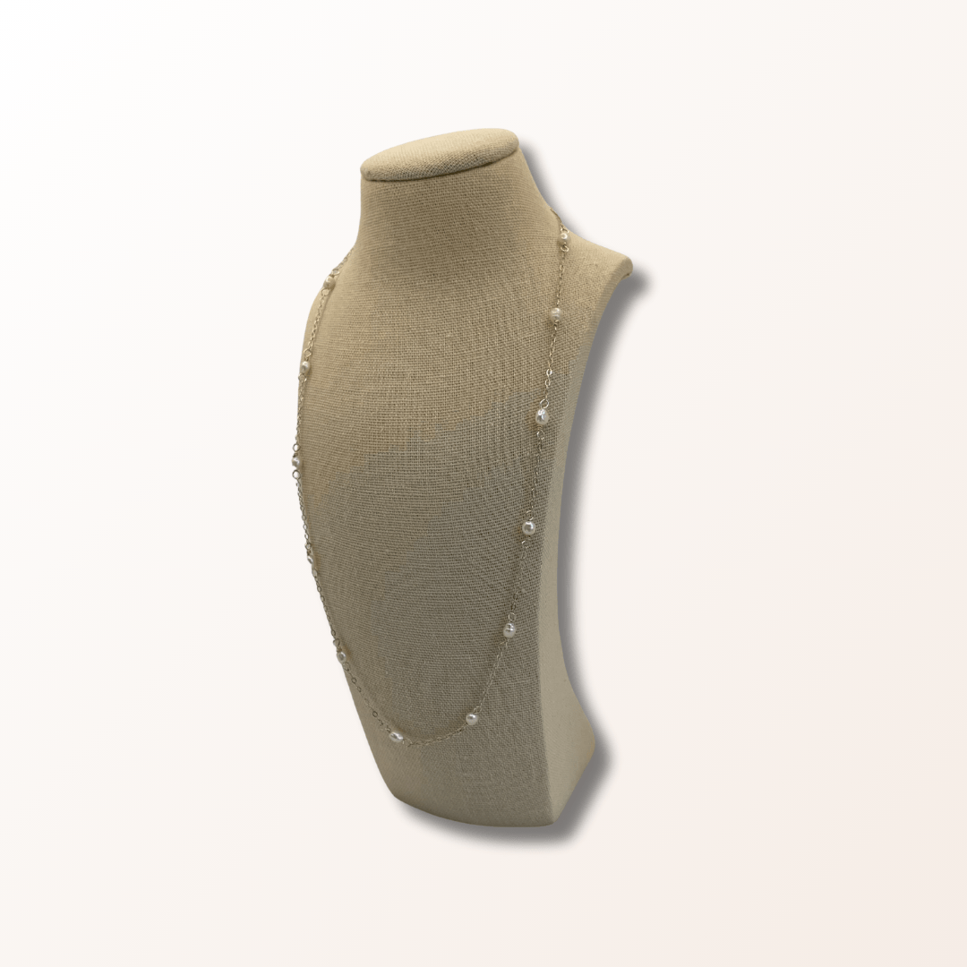 Daphnie halskæde sølv - Opal Smykker