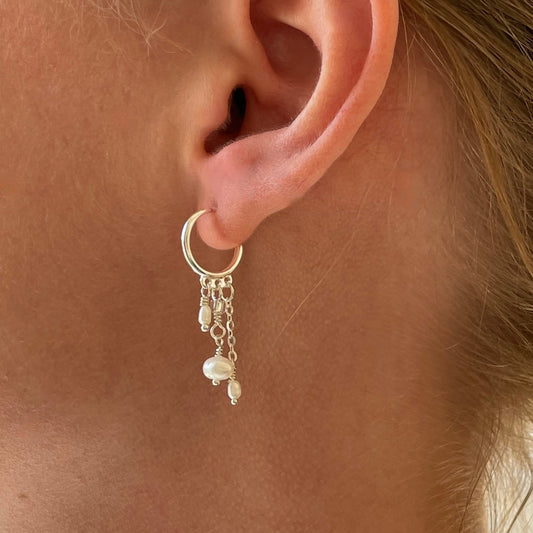 Eleanor øreringe sølv - Opal Smykker