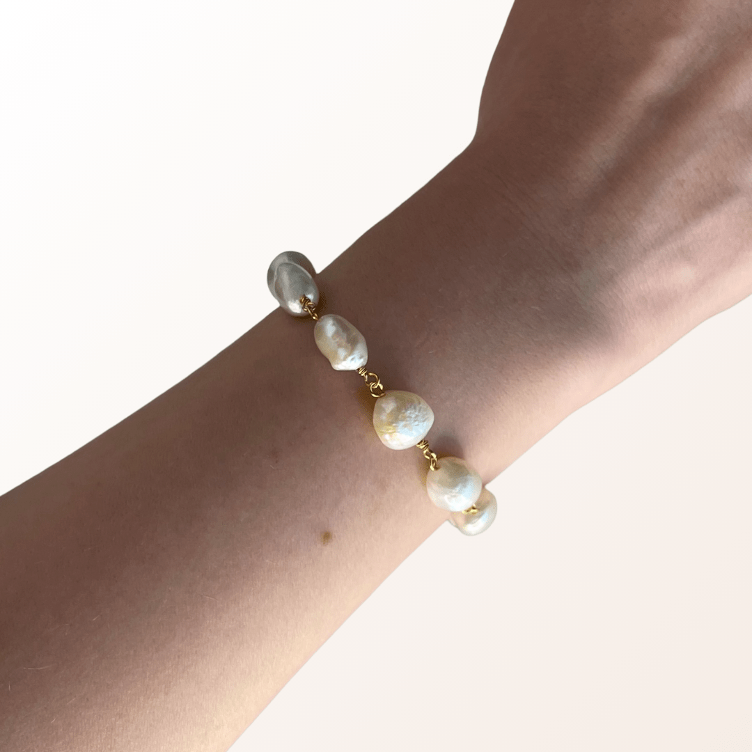 Elina armbånd guld - Moderne elegance - Opal Smykker