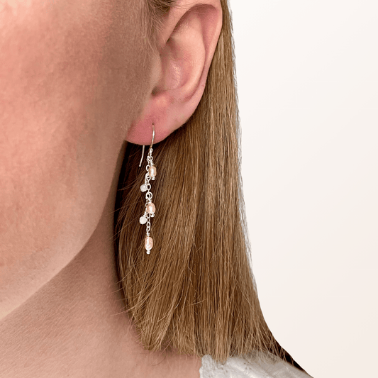 Emily øreringe sølv - Opal Smykker