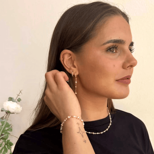 Grace halskæde - Delikat perleskønhed i rosa nuancer - Opal Smykker