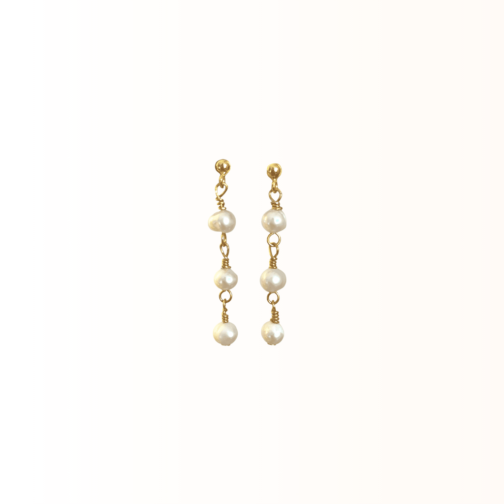 Alma øreringe guld - Tidsløs elegance - Opal Smykker