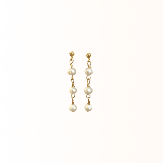 Alma øreringe guld - Tidsløs elegance - Opal Smykker