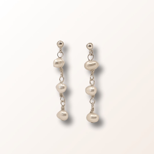 Alma øreringe sølv - Tidsløs elegance - Opal Smykker