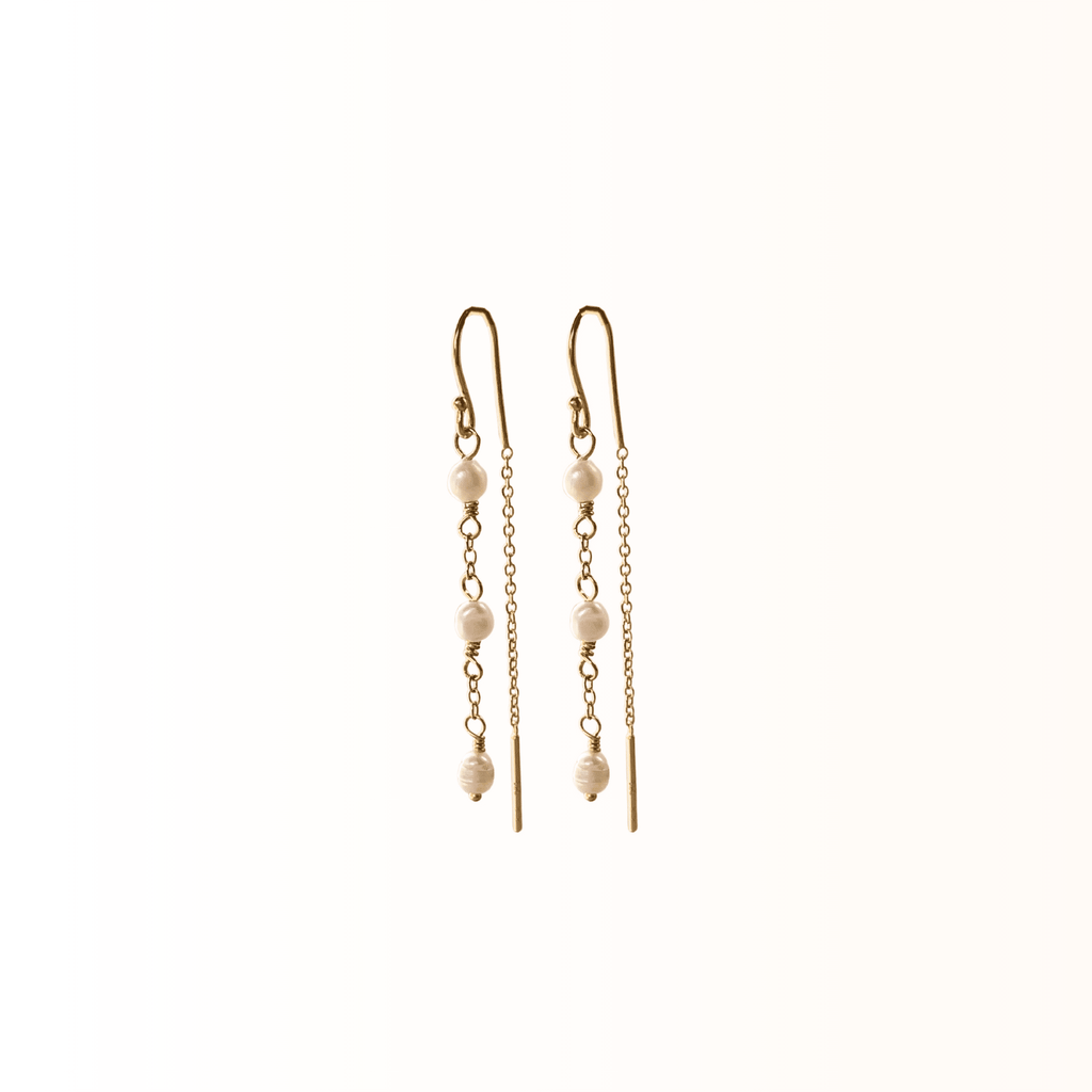 Daphnie øreringe guld - Elegant enkelthed - Opal Smykker