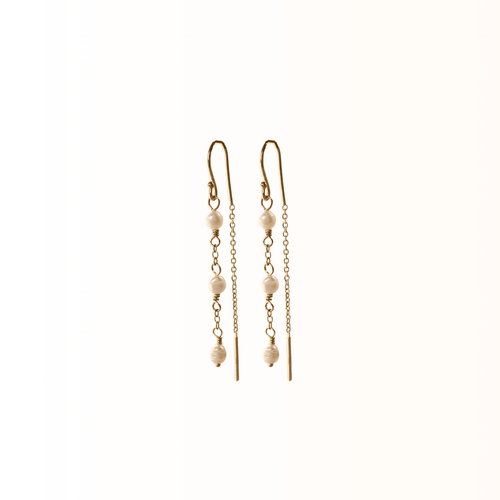 Daphnie øreringe guld - Elegant enkelthed - Opal Smykker