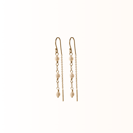 Daphnie øreringe guld - Elegant enkelthed - Opal Smykker