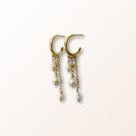 Eleanor øreringe i guld - Raffineret elegance - Opal Smykker