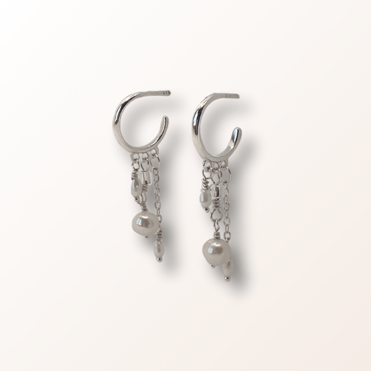 Eleanor øreringe sølv - Opal Smykker