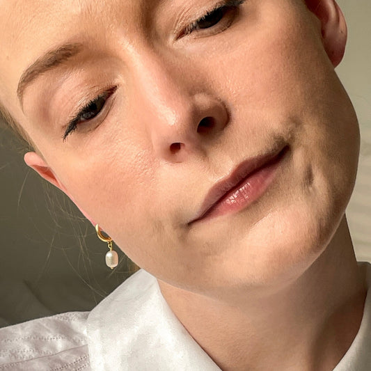 Ellie øreringe guld - Tidsløs klassiker - Opal Smykker