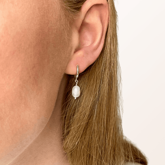 Ellie øreringe sølv - Opal Smykker