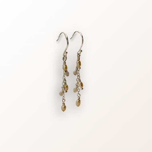 Emily øreringe sølv - Opal Smykker