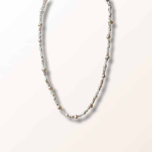 Grace halskæde sølv - Perlebesat skønhed - Opal Smykker