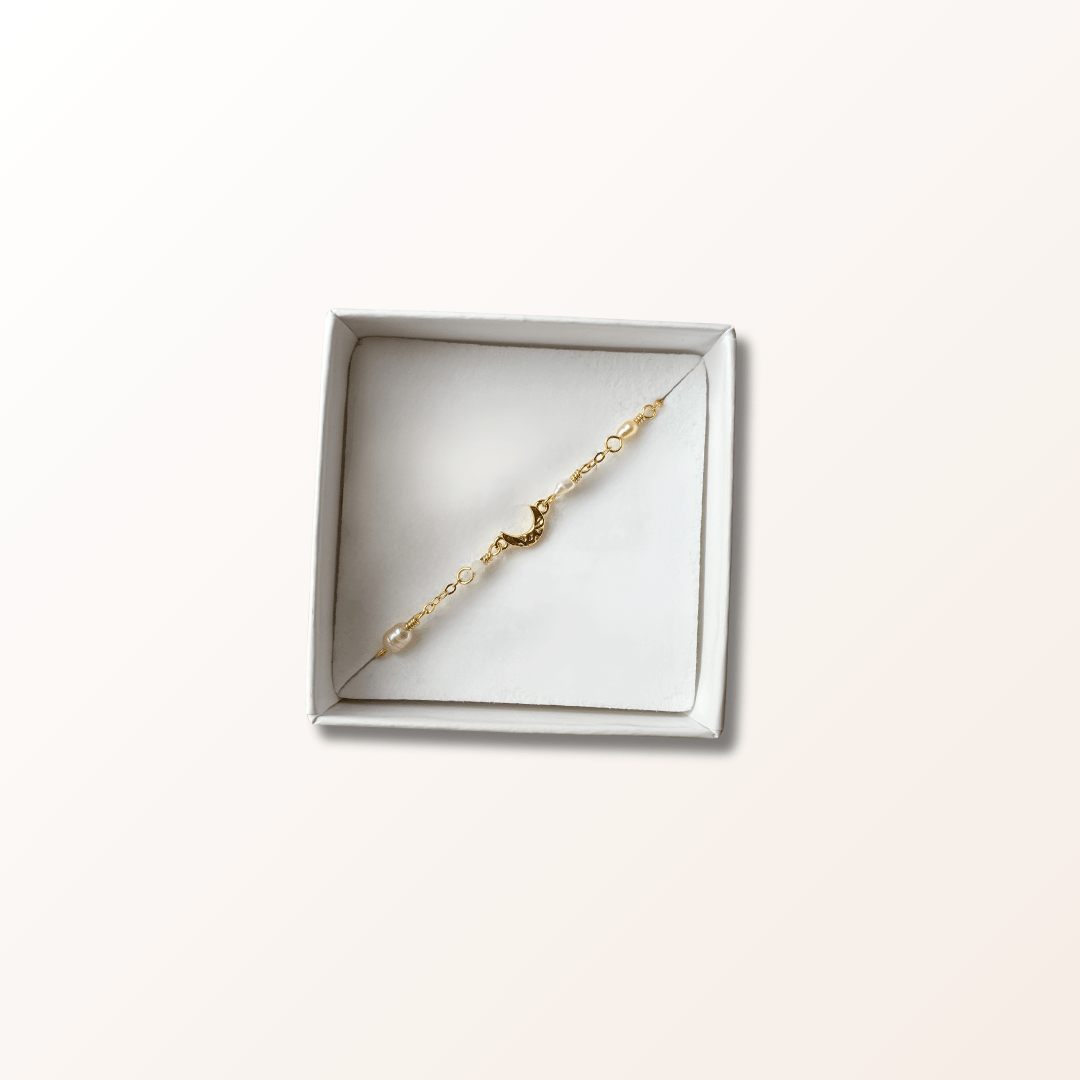 Luna armbånd guld - Blid elegance - Opal Smykker