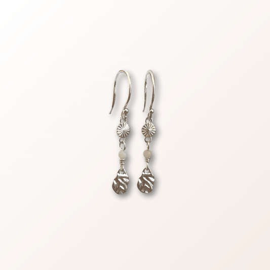 Nora øreringe sølv - Opal Smykker