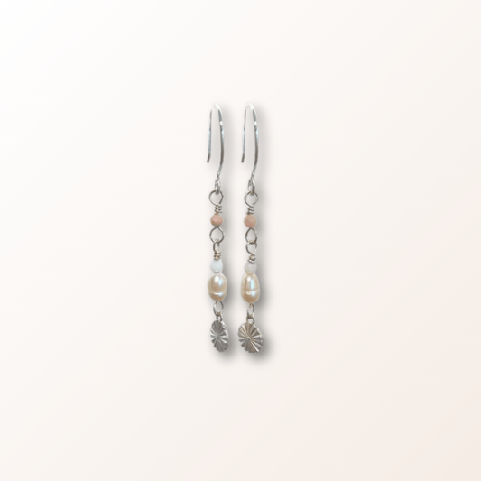 Rosalinde øreringe sølv - Elegant femininitet - Opal Smykker