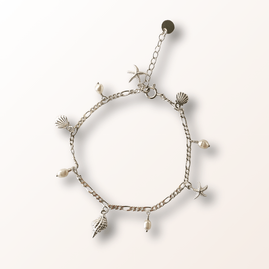 Talia charm armbånd sølv - Opal Smykker